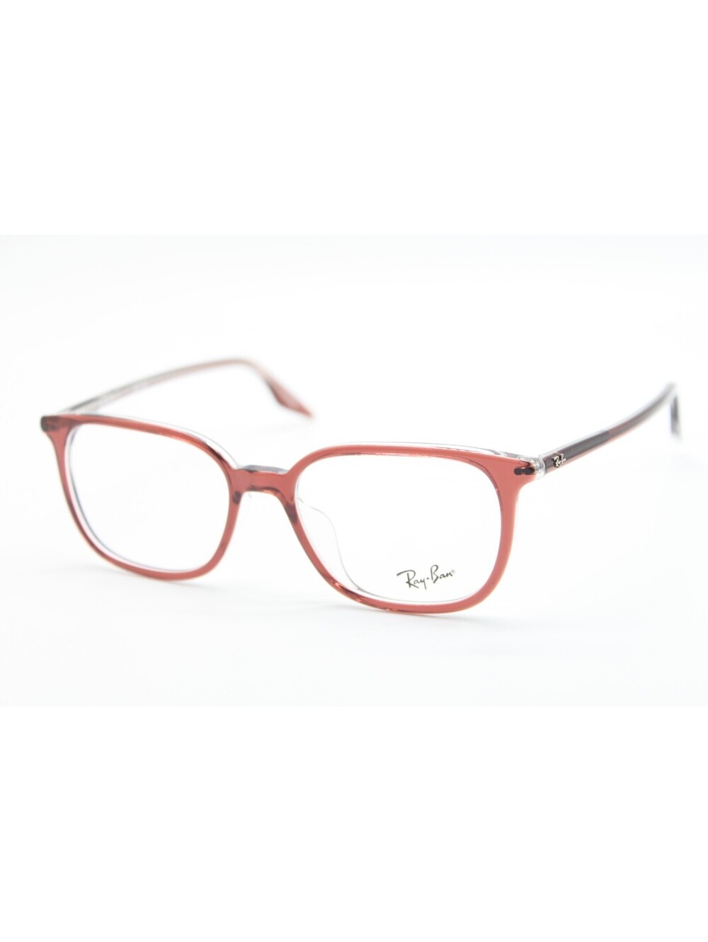 NEW RAY-BAN RB 5406F 8171 BROWN TRANSPARENT AUTHENTIC EYEGLASSES 54-18